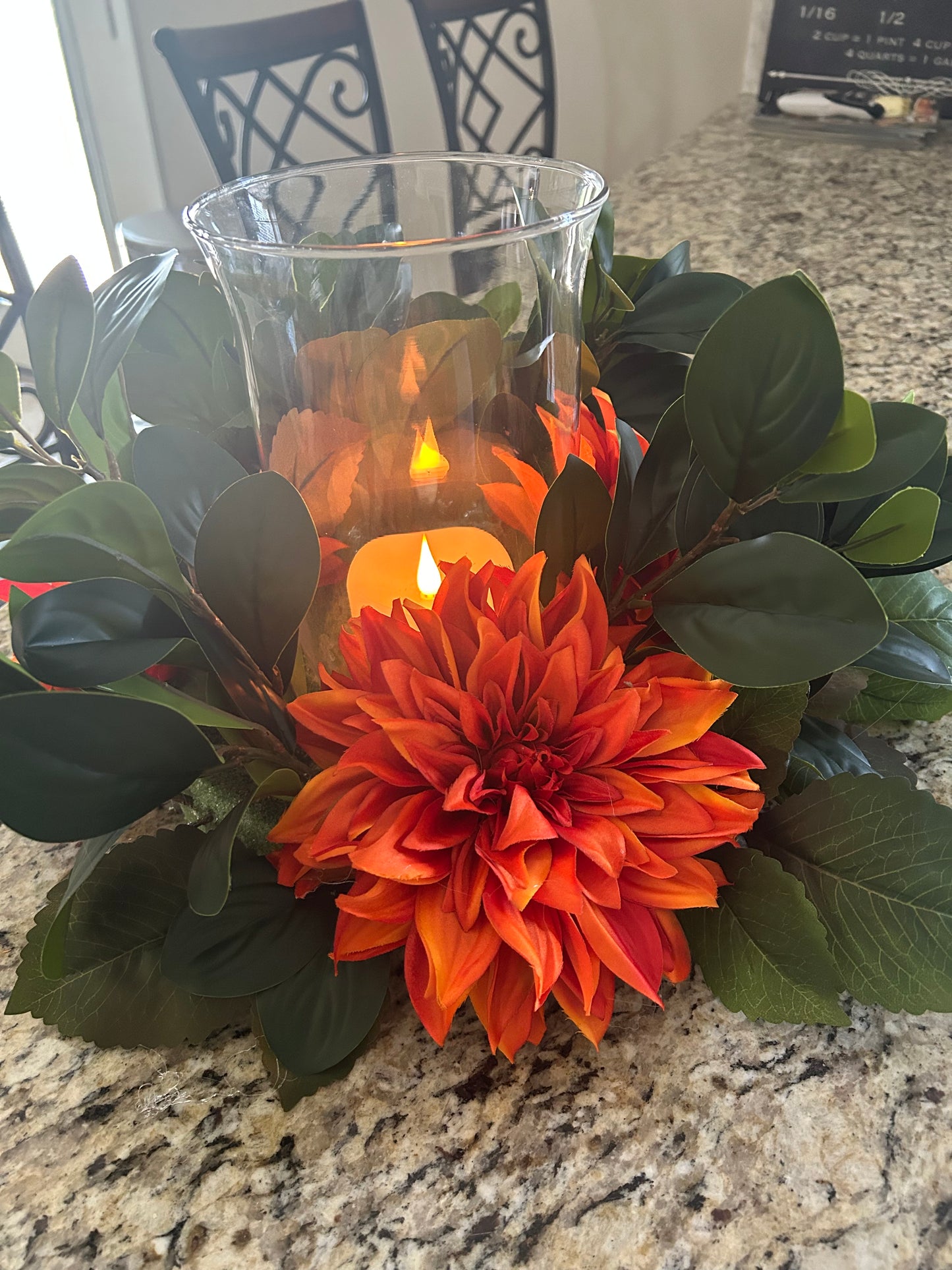 Mi Familia ~Floral Candle Ring