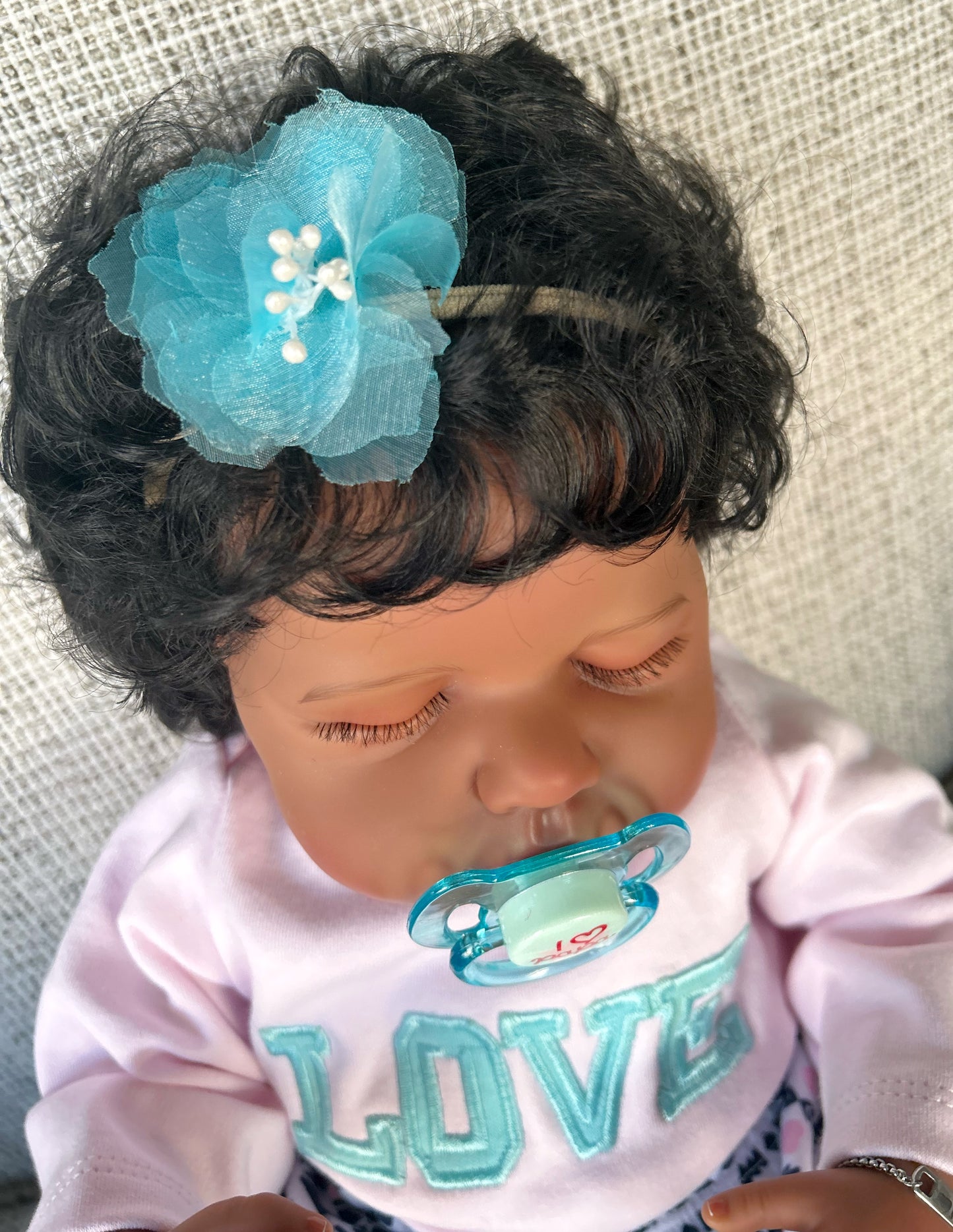 Organza Blooms Floral Baby Headband