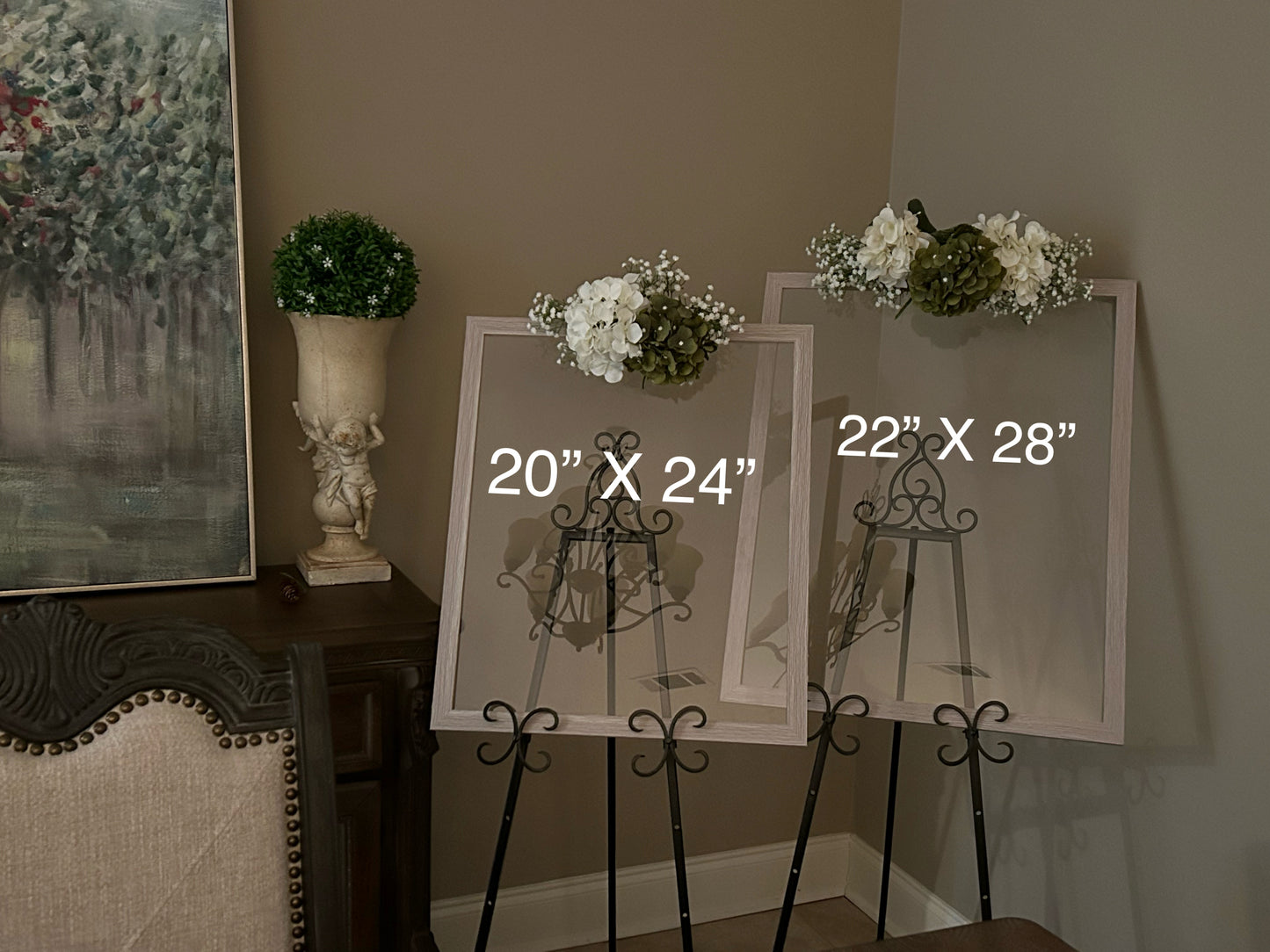 Memorial Floral Photo Display