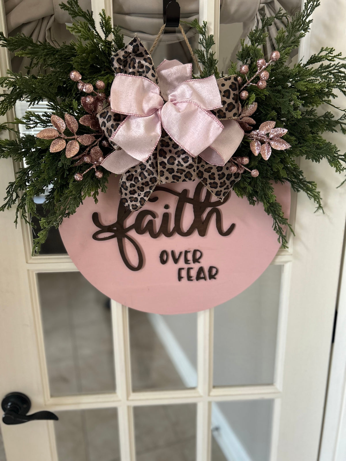Fearless Breast Cancer Awareness Door Hanger