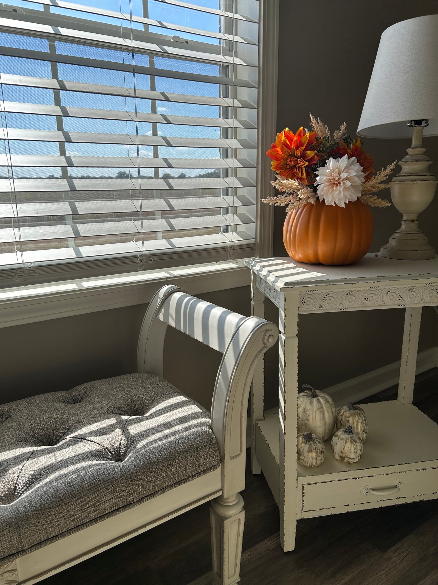 Pumpkin Floral Arrangement in Orange