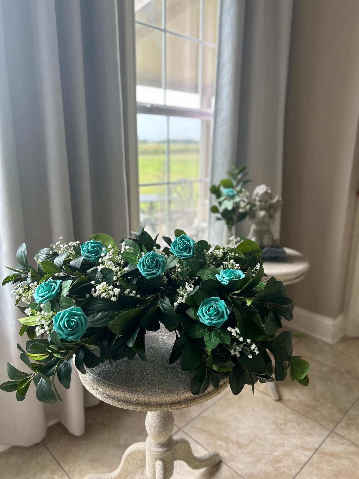 Customizable Blooming Love Headstone Saddle