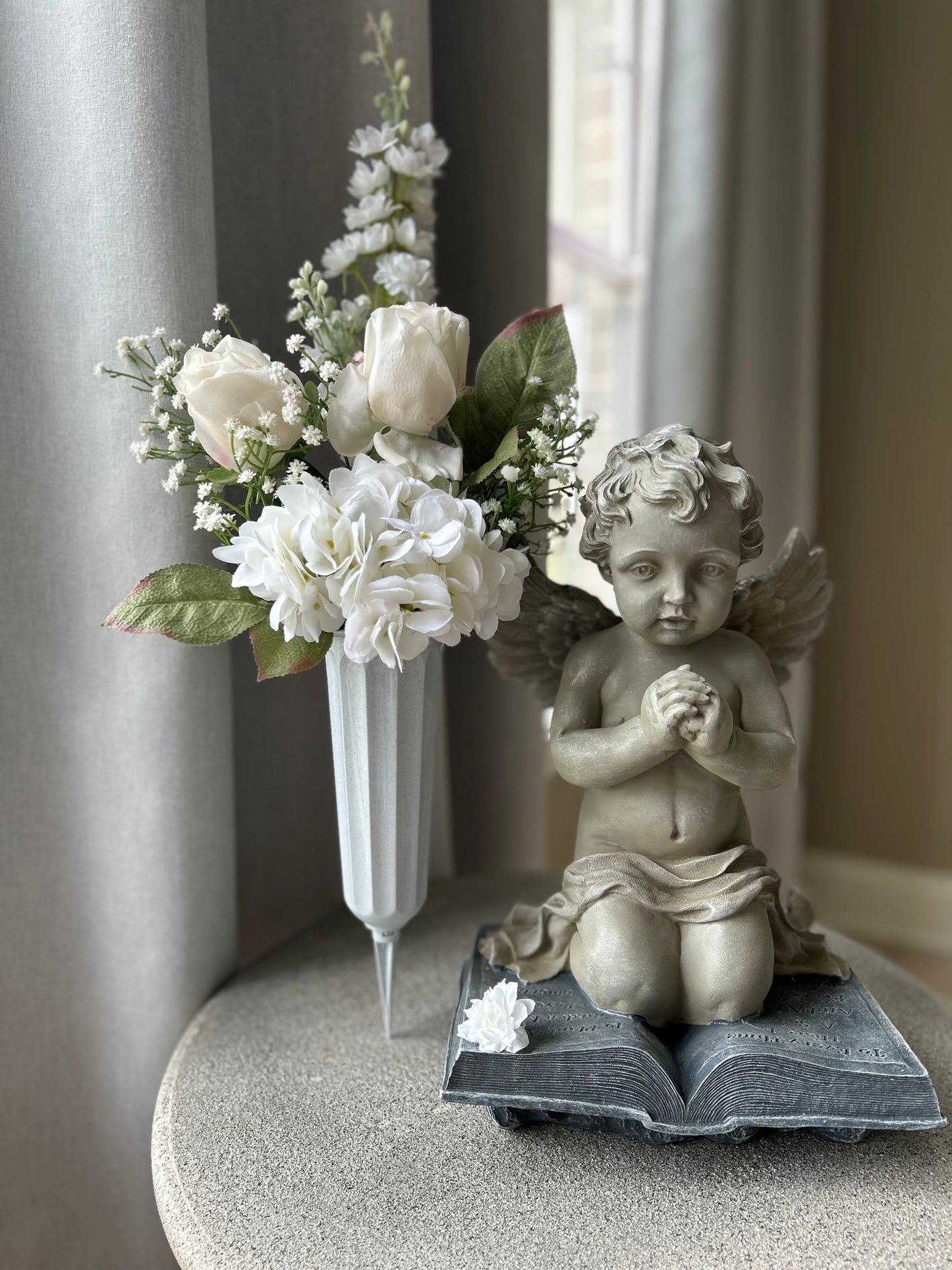 Customizable Paradise Blooms Cemetery Vase Arrangement
