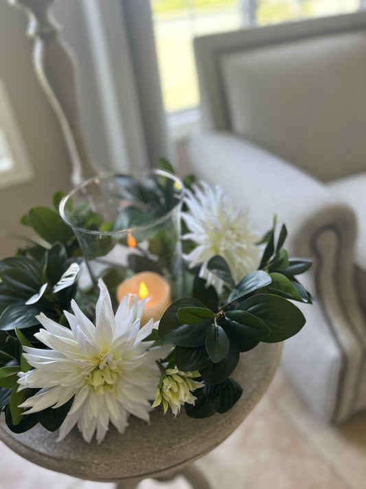 Mi Familia ~Floral Candle Ring