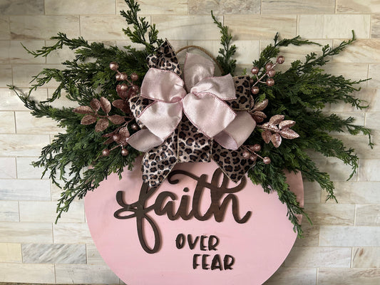 Fearless Breast Cancer Awareness Door Hanger
