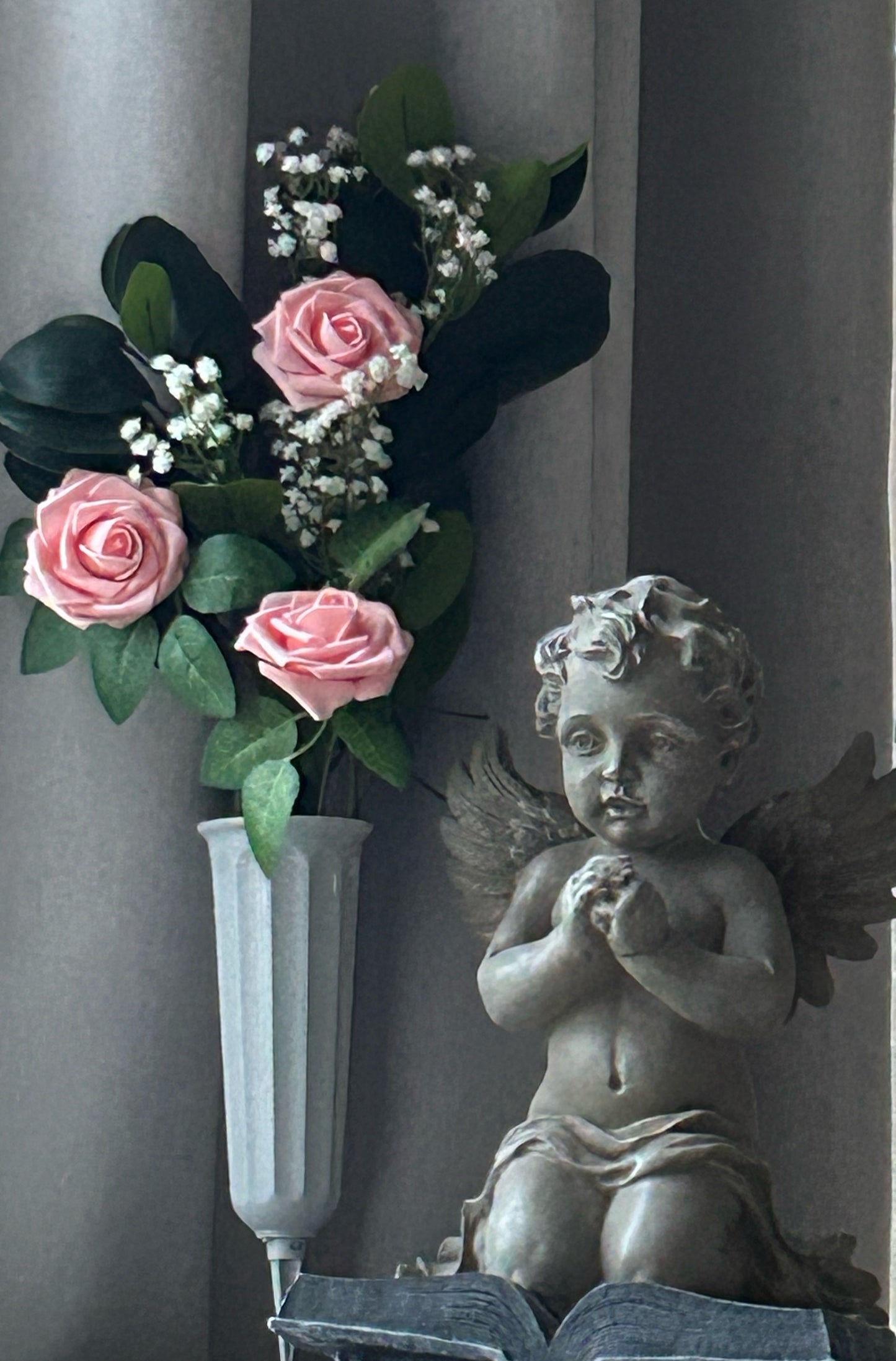 Customizable Blooming Love Cemetery Vase Arrangement (Available in sets)