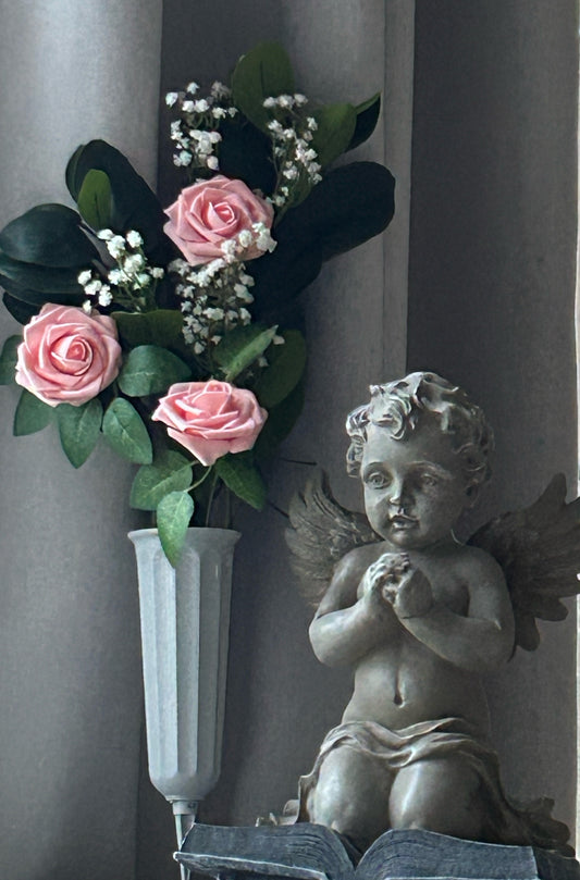 Customizable Blooming Love Cemetery Vase Arrangement (Available in sets)