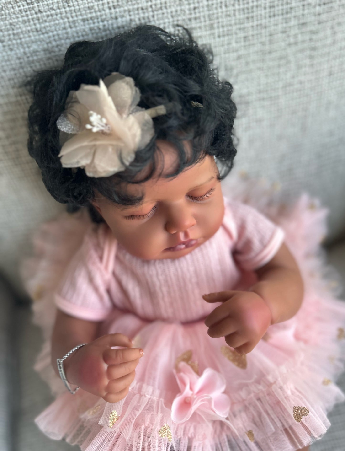 Organza Blooms Floral Pattern Baby Headband