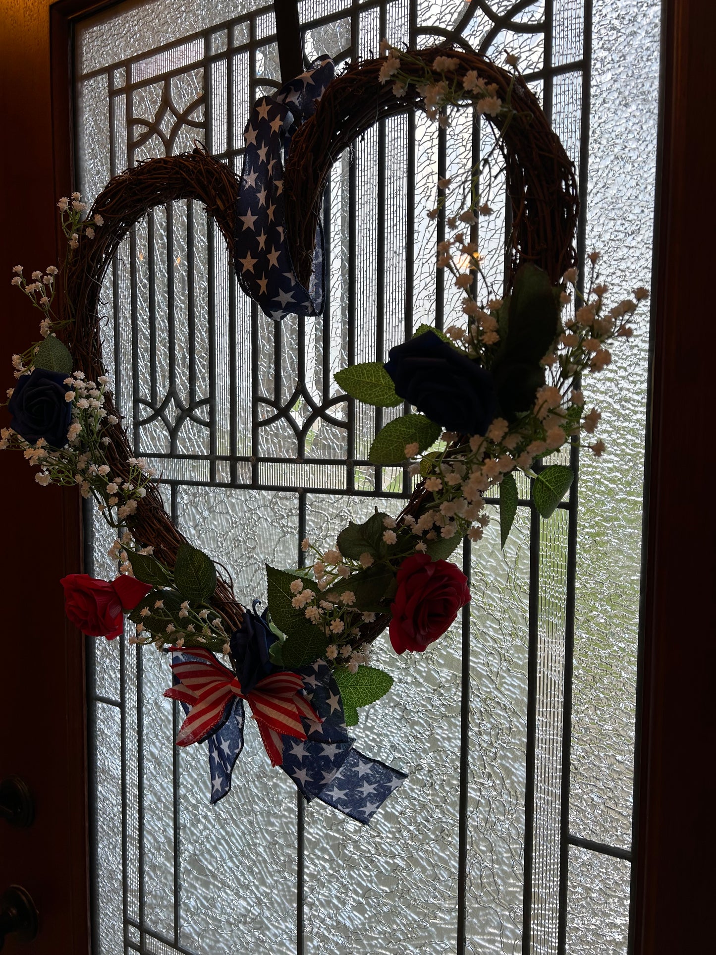 Patriotic Heart Wreath