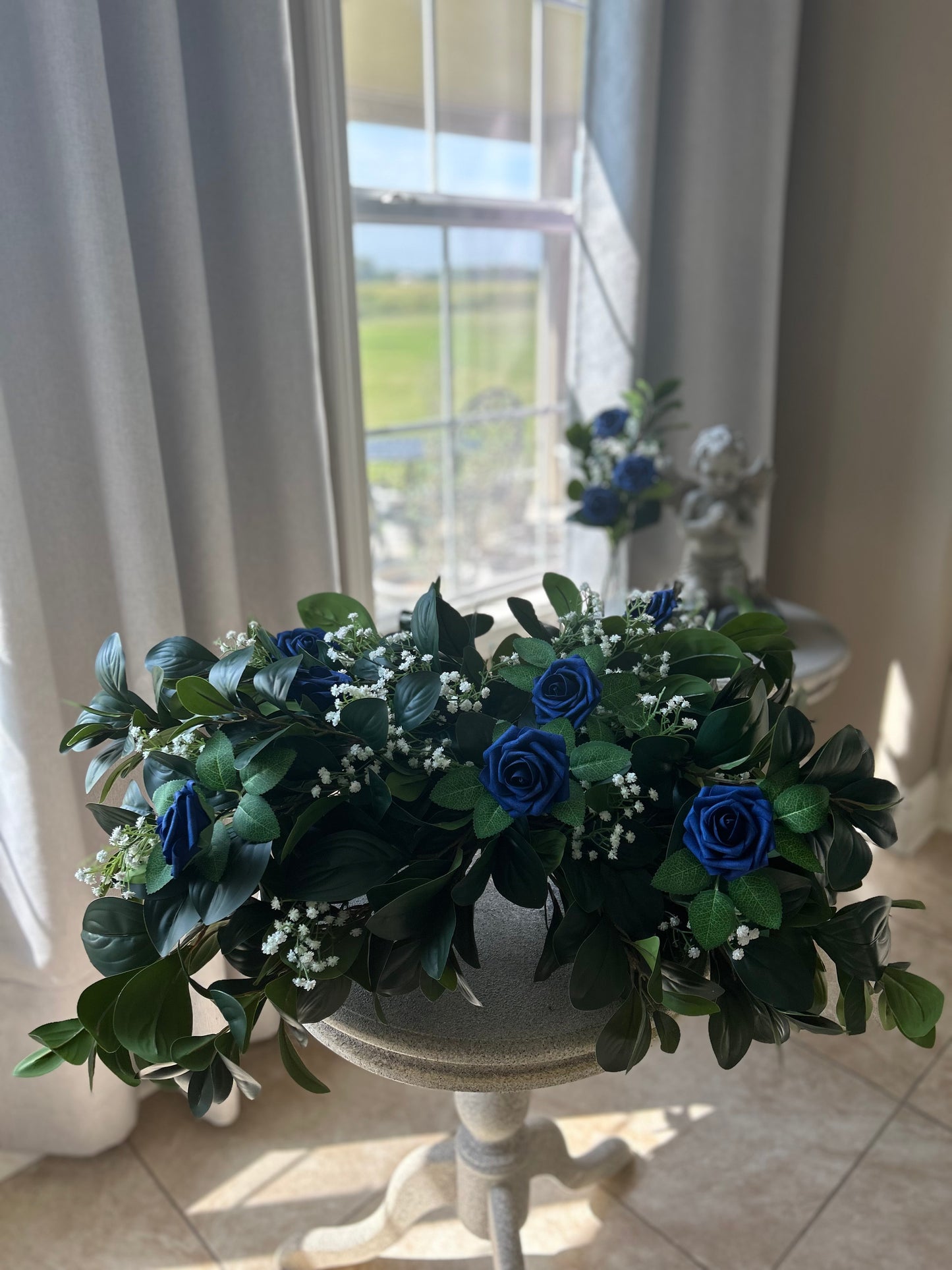 Customizable Blooming Love Headstone Saddle