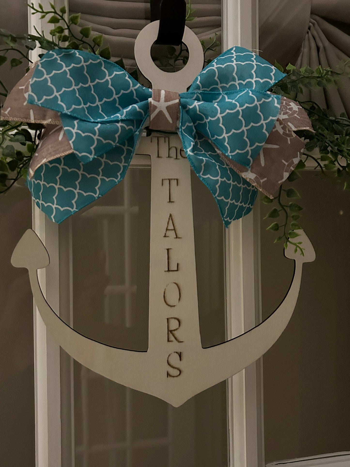 Personalized Anchor Door Hanger