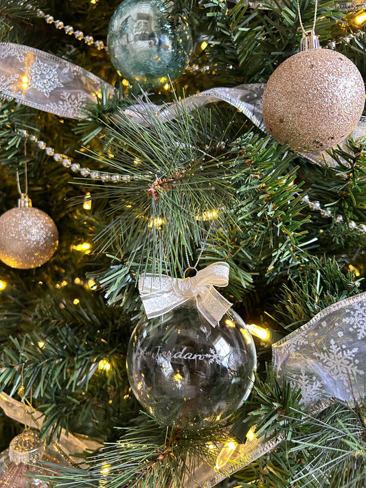 Personalized Christmas Snowflake Ornament