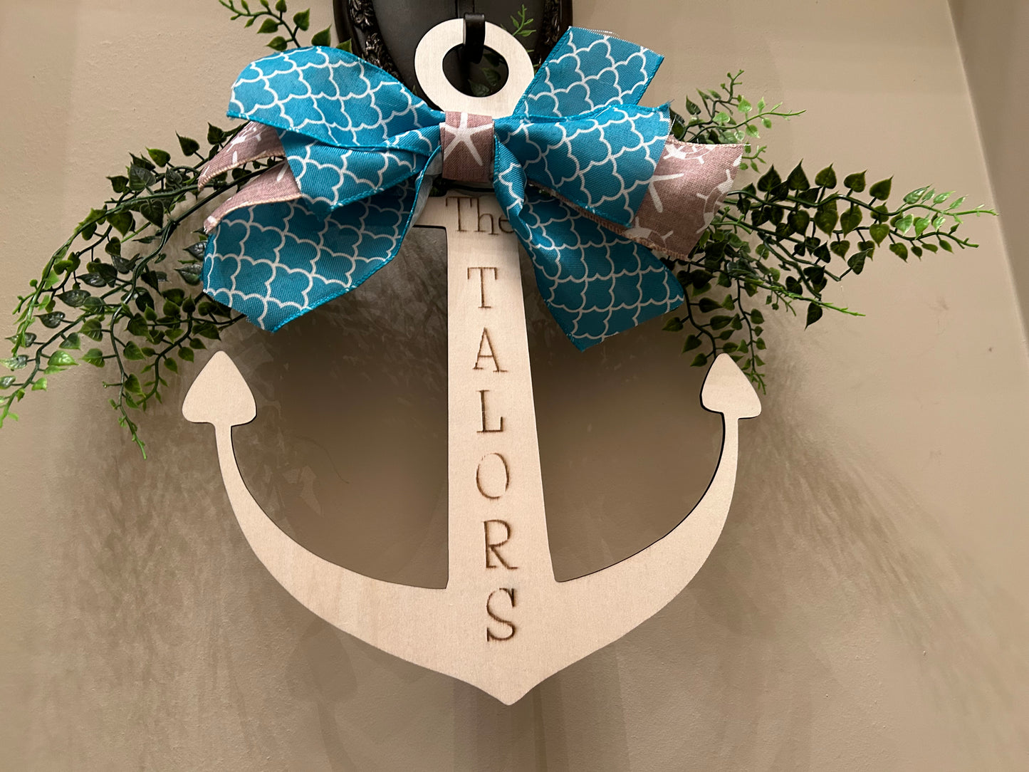 Personalized Anchor Door Hanger