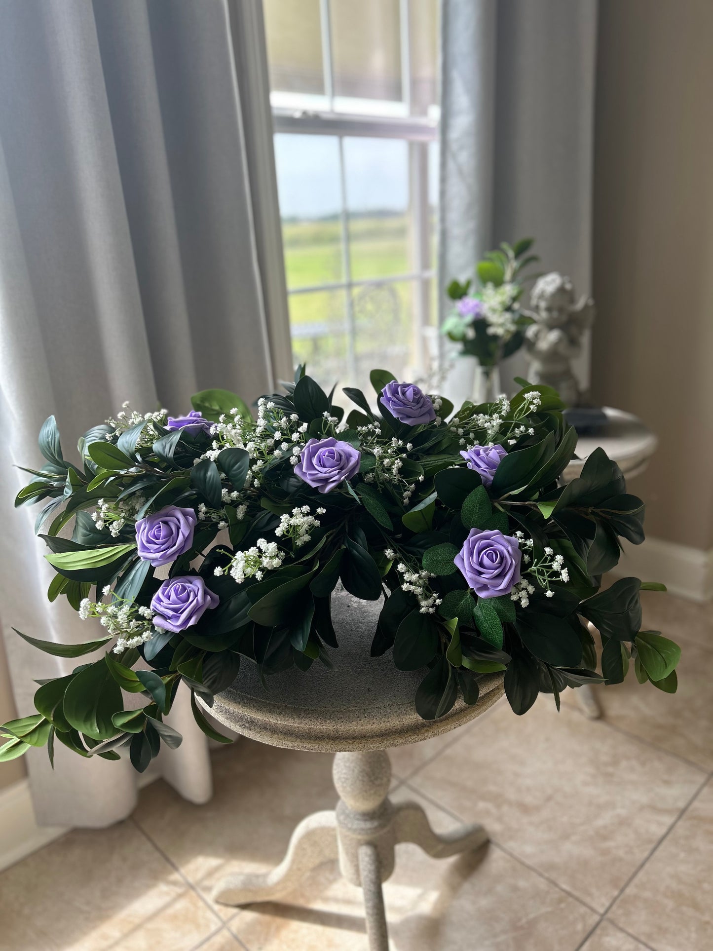 Customizable Blooming Love Headstone Saddle