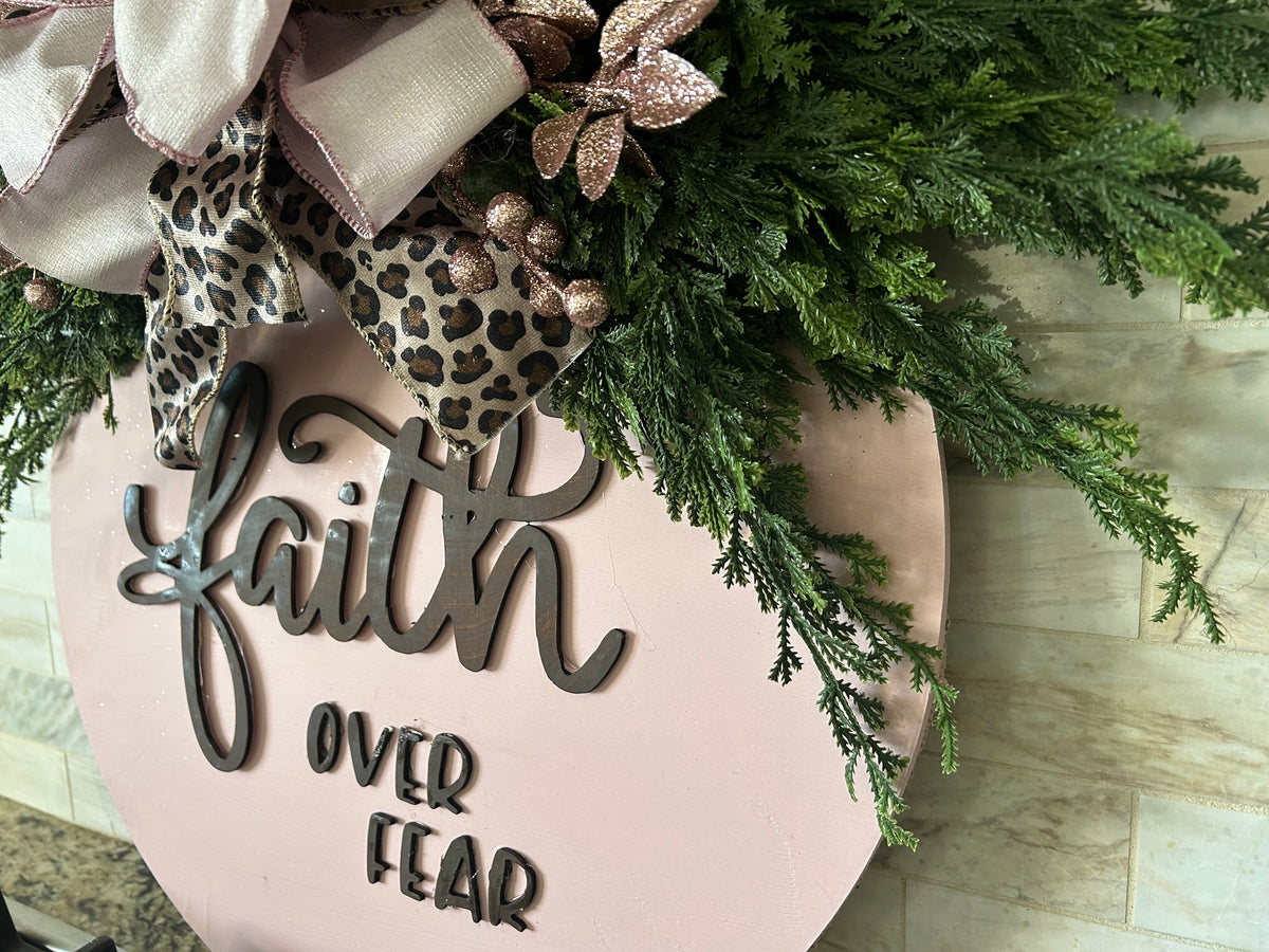 Fearless Breast Cancer Awareness Door Hanger