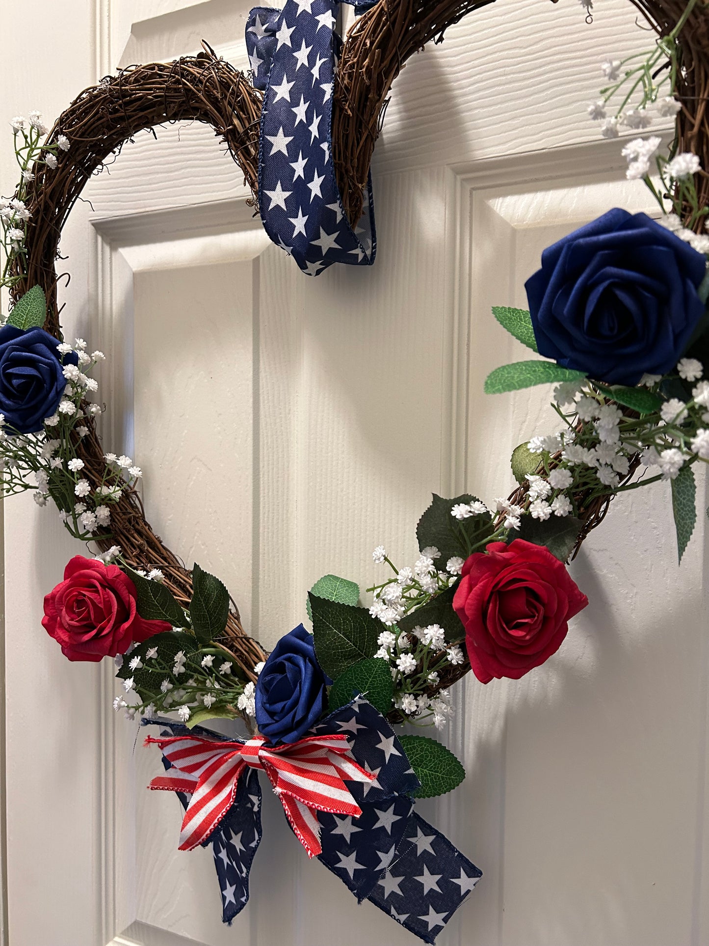 Patriotic Heart Wreath