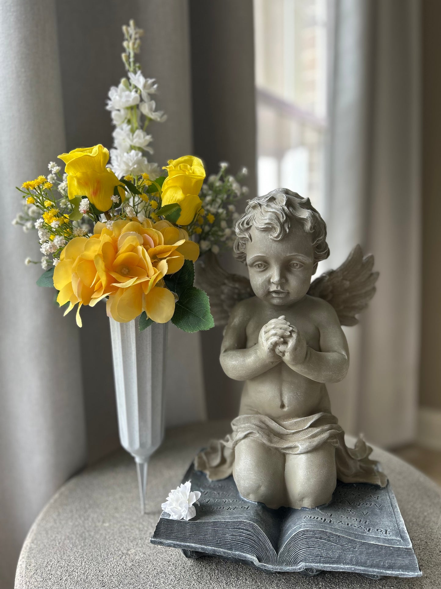 Customizable Paradise Blooms Cemetery Vase Arrangement