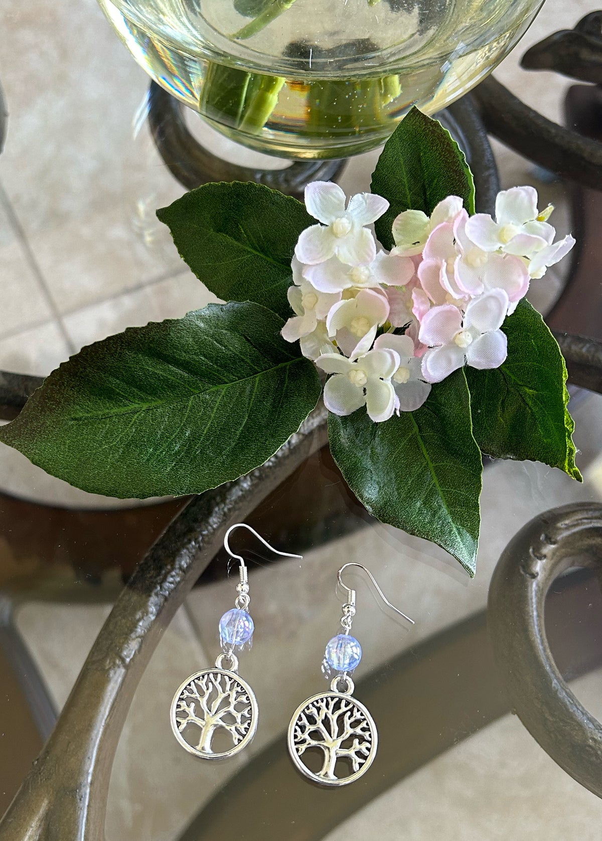 Tranquility Moonstone Tree of Life Earrings