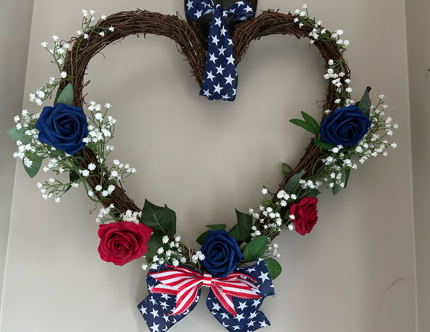 Patriotic Heart Wreath