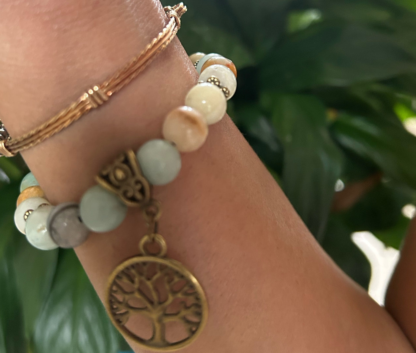 Amazonite Tree of Life Bracelet