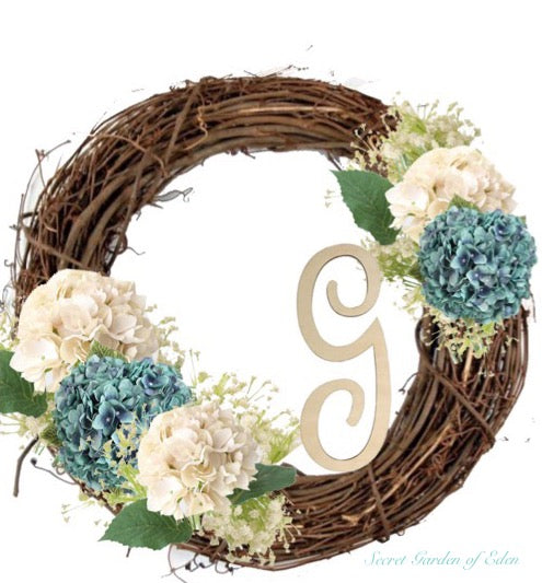 Hydrangea Wedding Wreath