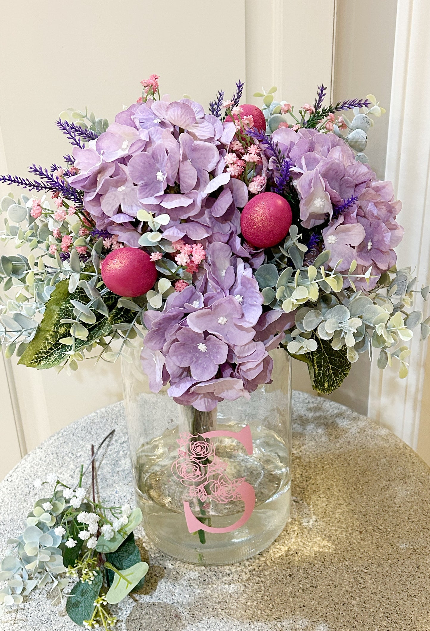 Spring Floral Arrangement in Pink & Lavender