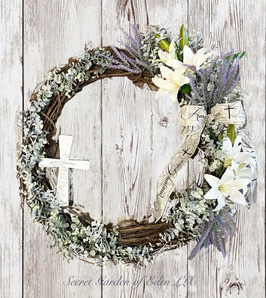 Amazing Grace Spring Wreath